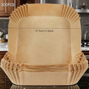 TEMU 논스틱 에어프라이어 종이 라이너, 에어프라이어, 전자레인지, 오븐, 그릴에 적합, 내유성, 내열성, 그릴 요리 및 디저트 서빙에 이상적, 휴일 베이킹, 바비큐, 파티, 모임에 필수품|전자레인지|에어프라이어