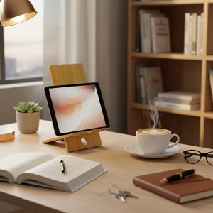 TEMU 소나무 나무 휴대폰 및 태블릿 스탠드 - 각도 조절 가능한 다중 앵글 데스크탑 홀더, 자연스러운 스타일, 스타일리시하고 우아함, 가정, 사무실, 학교에 적합 - 가정, 사무실, 학교에 완벽 - 추수감사절 및 크리스마스 선물로 이상적