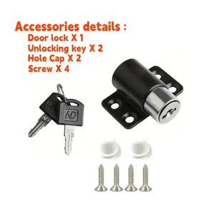 TEMU 9피스 헤비듀티 알루미늄 합금 도어 & 창문 잠금 시스템 - 방범 잠금장치, 방지 키락 & 리미트 스토퍼, 간편 설치 무드릴 디자인, 도어/창문용 - 가정, 사무실, 상점에 적합