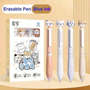 TEMU 4개 세트 - 테마 지워지는 펜, 0.5mm 가는 팁의 자동 개폐형 젤 팁, 파란색 및 검은색 잉크 색상으로 제공됩니다. 이 귀여운 미적 감각의 펜은 저널링, 학교에서 노트를 쓰는 데, 사무 업무에 적합합니다. 또한 즐거운 선물이 됩니다.