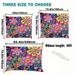 TEMU 1개 QD-VIVIOS - 스타일 플로럴 - 햇빛 가리개 캐노피, 해변, 캠핑, 정원, 피크닉용 경량 폴리에스터 - 야외 어드벤처 그늘 (폴대 미포함)