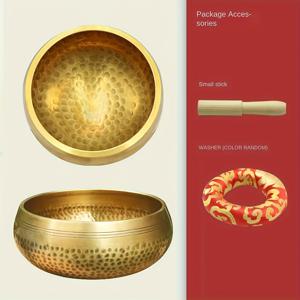 TEMU 핸드메이드 네팔 티베트 싱잉볼 세트 (망치 포함) - 진정한 명상 & 요가 도구, 영적 소리 치유 - 마음챙김 & 문화 체험을 위한 이상적인 선물, 명상용 싱잉볼, 요가 볼, 명상용 볼