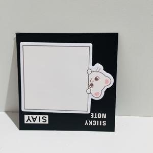 TEMU 카툰 동물 스티커 메모 세트, 30장/권, 한국 스타 스타일, 사각형 자체 접착 내구성 메모지, 사무실, 공부, 장식, 학교, 집, 사무실, 파티 선물용 스티커 카드