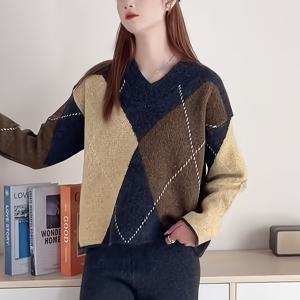 TEMU 여성용 크리스마스 풀오버, 휴일 및 선물용으로 완벽합니다. 부드럽고 피부 친화적인 원단으로, 따로 입거나 레이어링에 적합합니다. 청바지와 스타일리시하게 매치됩니다.