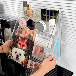 TEMU 5단 아크릴 진열대 | 모던 스텝 수납 랙 (화장품 및 네일 폴리쉬 정리용), 공간 절약형 디자인 (소매 진열용)|매니큐어