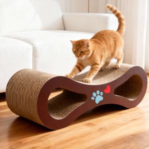 TEMU 아크 고양이 스크래처 초대형 골판지 패드 - 발톱 갈기, 휴식 및 놀이용