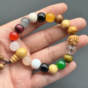 TEMU 1+1 행운 재물운 성공운 불교 수호 부적 염주 남녀공용 패션 팔찌 선물용 액세서리