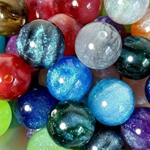 TEMU 20개 신상 고품질 대형 16mm/0.63인치 멀티컬러 별이 빛나는 하늘 수지 구슬, DIY 주얼리, 펜 액세서리, 공예용 투명 스파클 효과 - 미술 용품, DIY 구슬, 주얼리 제작. 완벽한 선물.
