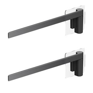 TEMU 2개 세트 욕실 수건 걸이 / 수납 랙, 천 걸이, 회전식 벽걸이 욕실 수건 걸이, 주방 싱크대 배수 랙. 다기능 디자인, 고품질 ABS 소재로 제작되어 공간 절약 및 접근 용이