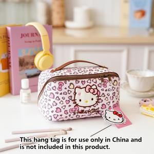 TEMU 여성용 귀여운 헬로키티 핸드백 - 한국 스타일 자수 지퍼 파우치, 스트랩 & 달콤한 카와이 일상용, 여행용 가방 (스타일 다양)|크로스백|슬링백