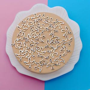 TEMU 30개 고전적인 은색 평화도비 매듭 새 매듭 새 평화도비 매듭 보석 만들기 팔찌 DIY 액세서리