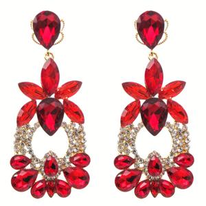 TEMU 패션 럭셔리 웨딩 귀걸이 여성용 인조 대형 귀걸이 라인스톤 귀걸이 크리스마스 새해 선물 주얼리 도매