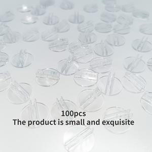 TEMU 100pcs 기본 플라스틱 명함 거치대 데스크 장소 카드 스탠드 반투명 카드 소품 투명 종이 미니어처 게임 스탠드 게임 웨딩 파티 메뉴 라벨 사진 메모