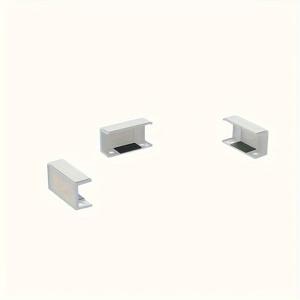 TEMU 1세트 조절 가능 노트북 마운트 책상 아래, ABS 벽 마운트 컴퓨터 브래킷 접착제 및 나사 포함, 키보드, 라우터, 모뎀, 케이블 관리 및 네트워크 스위치에 완벽 - 보호 패드가 있는 직사각형 홀더