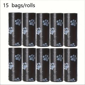 TEMU 300개/20롤 두꺼운 누수 방지 개 똥 봉투, 야외 산책에 적합, 매우 고품질의 편리한 청소 제품