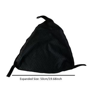 TEMU 나일론 메쉬 라이트 스탠드 샌드백, 삼각대 웨이트백 블랙 내구성 삼각대 스톤백 휴대용 샌드백 포토그래피 액세서리 안정화용