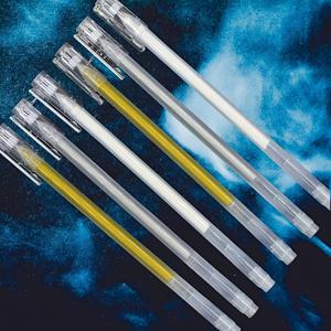 TEMU 6개입, 6개입 화이트 골드 실버 뉴트럴 펜 파인 팁 스케치 형광 펜 대용량 일회용 블랙 페이퍼 페인팅 디자인 일러스트레이션 아트 용품