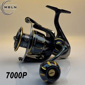 TEMU MBLN 스피닝 릴 1개, 5+1 스테인리스 베어링, 5.1:1 기어 비율, 알루미늄 합금 스풀, 이중 방식 코팅, 인체공학적 핸들 및 메탈 암, 담수/해수 낚시용|낚시대