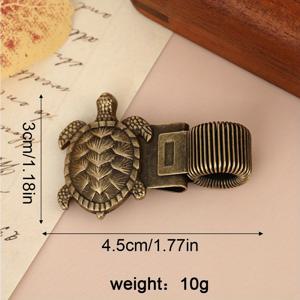 TEMU 1개 빈티지 메탈 펜 홀더 (스프링 메커니즘 포함) - 해양 조개, , 거북이 & 조개 디자인, 내구성 좋은 메탈 데스크 정리함 (일기, 노트, 사무실용) - 교사, 학생, 사무용품, 저널링 액세서리, 장식 액세서리