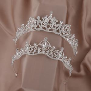 TEMU 2개 세트 우아한 라인스톤 신부 공주 왕관 헤어 액세서리 - 반짝이는 조각 합성 보석 디자인과 스타일 궁전 테마 왕관 헤어밴드, 결혼식, 생일 파티, 공식 행사에 완벽한 웨딩 주얼리/신부 헤어피스/신부 들러리 헤어피스/무대 의상