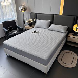 TEMU [국내배송] 룸시드 매트리스 커버 수면 침대커버 쿨매트 밴드형 매트리스 보호 커버 베갯잇 베개커버 구매가능 먼지 방지 및 얼룩 방지 편안한 침구 침실 호텔 매트리스 커버 모든 계절에 사용 가능 시원하고 통기성이 좋은 패드|매트리스커버