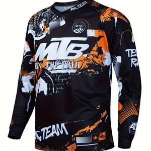 TEMU 남성용 산악 자전거 저지, 다운힐 티셔츠, 레이싱 스포츠 자전거 셔츠, 팀 자전거 저지, 2023년 사이클링 의류