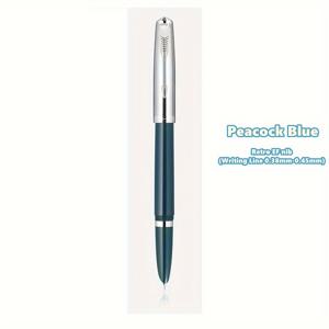 TEMU 1개 진하오 86 클래식 레트로 만년필, 균형잡힌 무게, 은색 화살표 클립, 초미세 펜촉, 사무실, 학교, 일상 필기용, 선택 가능한 4가지 색상, 잉크 미포함