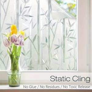 TEMU 찾아보기 방지용 대나무 스타일 프라이버시 창문 필름 롤. 빛을 차단하는 유리 표면에 적합. 사무실, 가정, 쇼윈도 및 욕실에서 사용하기에 이상적인 정전기 부착 비닐 필름입니다.