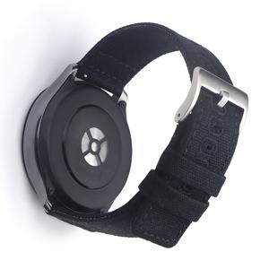 TEMU 18mm 19mm 20mm 22mm 캔버스 밴드 퀵 릴리스 나일론 시계 스트랩 브러시드 버클 시계줄 남녀공용 스마트워치 밴드 액세서리 선물