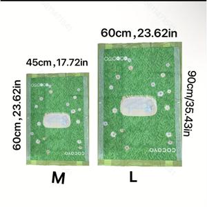 TEMU 그린 강아지 배변 패드, 일회용 훈련 매트, 그린 강아지 다이어리, M/L/XXL 사이즈, 20/10/5매, 모든 반려동물 사이즈에 적합, 세탁 가능, 뛰어난 흡수력, 부드럽고 편안함, 반려동물 기저귀 솔루션|그린 강아지 배변 패드|M/L/XXL 사이즈