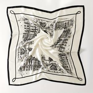 TEMU 34.65인치 대형 여성용 실크 스카프, 100% 뽕나무 실크, 패셔너블 스퀘어 스카프, 부드럽고 통기성 우수함, 다양한 옷과 가방 매칭에 적합, 숄 또는 헤드스카프로도 사용 가능, 사계절 내내