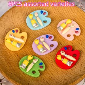 TEMU 장식용 페인팅 보드 6개 세트, 공예, 주얼리 제작, 펜던트, 휴대폰 케이스 및 헤어 액세서리 장식에 적합, 주얼리 제작을 위해 설계됨 - 창의적이고 예술적인 프로젝트에 적합! 비즈 모음