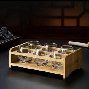 TEMU 6개 세트 투명 유리 와인 잔, 무연 설계, 와인, 사케, 보드카, 메스칼, 버번에 적합, 맥주, 커피 등에도 이상적