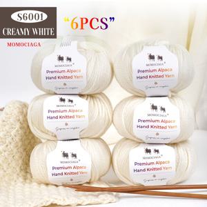 TEMU 알파카 울 혼방 원사 6개 세트, 중간 두께, 부드럽고 편안한 느낌, 풍부한 색상으로 DIY 손뜨개 스웨터, 모자, 조끼, 담요, 스카프 등에 적합, 총 300.58oz