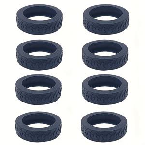 TEMU 8개 실리콘 바퀴 커버 - 여행 가방 휠 보호대, 충격 방지 슈트케이스 휠 슬리브, 소음 감소 여행 액세서리