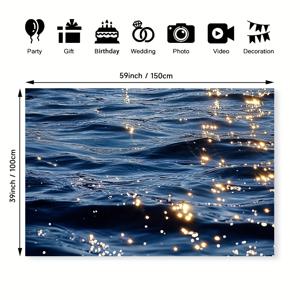 TEMU 1개 태피스트리 - 웨이브 오션 프린팅 태피스트리 스타일리시 홈 데코 배경 - 베이비 샤워 & 포토샵에 완벽 - 사진작가 & 이벤트 주최자를 위한 이상적인 선물, 사계절 장식