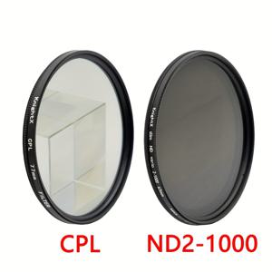 TEMU CPL + ND2-1000 | KnightX 편광 렌즈 필터, 풍경 보호, 무결점 반사 제거, 대비 및 블루 색상 강화, 광학 유리, 10단계 조절, 중성 밀도, 알루미늄 합금 프레임, 무코팅