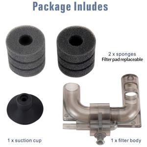 TEMU 1-5갤런 탱크에 적합한 소형 어항 필터, 베타 물고기, 새우 및 작은 물고기에 이상적, 조용하게 작동하며 산소 증가, 펌프 미포함, 배터리 없음