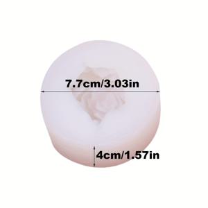 TEMU DIY 3D 재스민 꽃 모양 실리콘 몰드 아로마릴랙스 캔들 몰드 수제 향기 석고 점토 비누 몰드 홈 캔들 장식 도구 공예 레진 몰드