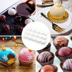 TEMU 1pc 실리콘 3D 트러플 볼 모드 - 케이크, 초콜릿, 비누, 아이스크림을 위한 다용도 베이킹 및 장식 모드 - 프랑스 디저트 및 패스트리 크리에이션, 케이크 장식 용품에 적합합니다.