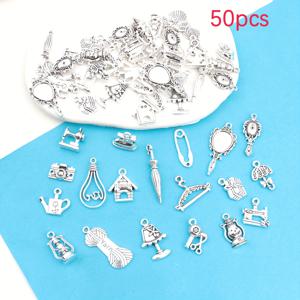 TEMU 20개/50개 랜덤 혼합 미니어처 시뮬레이션 일상 필수품 모양 펜던트 작은 선물 합금 액세서리 팔찌 목걸이 귀걸이 휴대폰 케이스 및 기타 주얼리 만들기용 액세서리