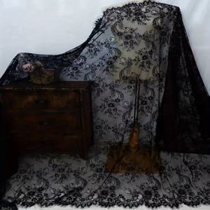 TEMU 150x300cm 속눈썹 밀짚 레이스 트림, 헤드스카프 테이블 러너, 유럽 및 미국 드레스 장식, 홈 데코, 의류 액세서리용