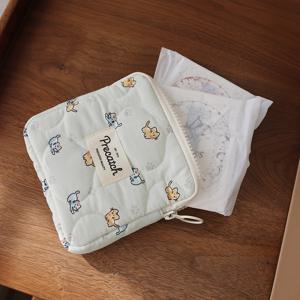 TEMU 귀여운 프린트 고양이 프레시 멀티사이즈 스토리지 백 메이크업 파우치 생리대 화장품 정리함 대용량