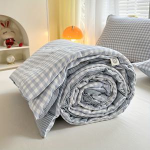 TEMU 싱글 퀼트, 여름 에어컨 담요 낮잠용 얇은 이불, 시원하고 편안한 여름 퀼트, 타월 싱글 퀼트