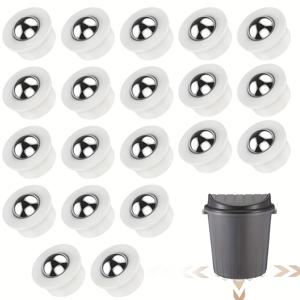 TEMU 20개 미니 캐스터 휠 360° 회전 가능한 미니 볼 전송 베어링 튼튼한 소형 롤러 볼 휠 테이블 컨베이어 롤러 캐스터 미니 스위블 휠, 트랜스미션 시스템 작업대용