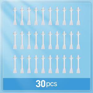 TEMU 30/50/100개 코 왁스 스틱, 일회용 주걍 포함 코털 제거용 코 왁스 애플리케이터 스틱, 남녀 공용 코·귀·얼굴 털 제거용