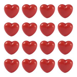 TEMU 엄마의 날 선물 만들기에 완벽한 빨간색 하트 모양 아크릴 비즈 100개입. 각 비즈의 길이는 약 10mm, 폭은 11mm, 두께는 6mm입니다.
