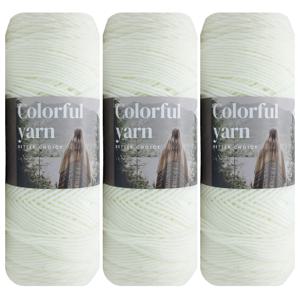 TEMU 1개/3개입 부드럽고 편안한 멀티컬러 아크릴 얀, 코바늘 뜨개질 및 뜨개질에 적합 - 나만의 담요, 의류, 토트백 및 슬리퍼 제작에 이상적 - 다양한 색상, 1개당 200그램, 3개당 570그램|뜨개실