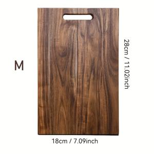 TEMU 1개 두꺼운 천연 나무 도마 - 견고한 나무 균열 방지 도마, 치즈, 샤르퀴트리, 고기 및 채소용 나무 도마