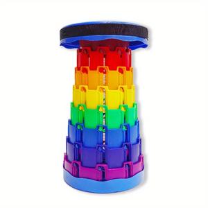 TEMU 조절 가능한 높이, 낚시, 바베큐, 캠핑, 야외 행사 및 스케치 활동에 적합한 휴대용 초경량 접이식 의자 (570파운드 무게 용량)